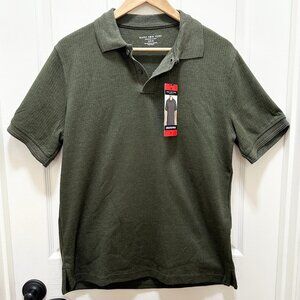 Marc New York Men's Polo Shirt Size M Green Relax Fit Business Casual (NEW)